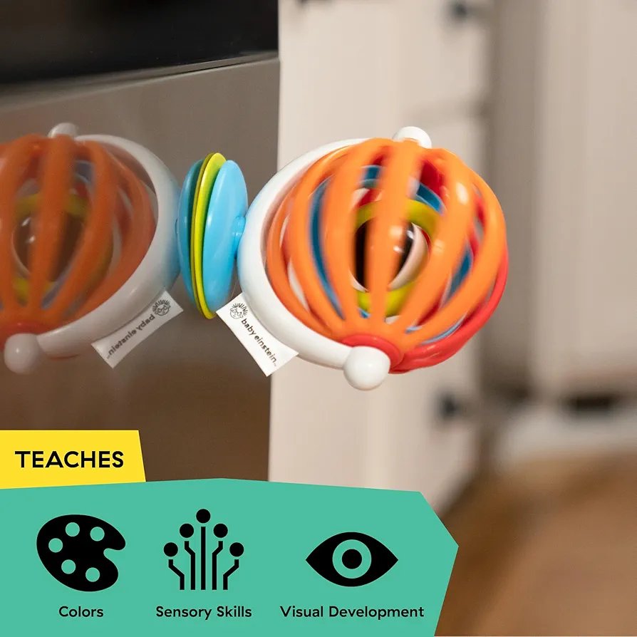 Baby Einstein - Juguete Giratorio calcomanía sin BPA con Ventosa para Actividades y Bandeja para Desarrollo temprano, 3 Meses + - Imagen 4