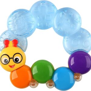 Baby Einstein, Juguete de ayuda para la dentición con traqueteo y enfriamiento del pilar del mordedor, Alivio Calmante, Estimulación multisensorial, Masajes de encías doloridas, Fácil de sostener, Lleno de agua, Edades 3 meses +