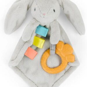 Ingenuity Cozy Sylvi Plush Lovey Baby - Mordedor para calmar las encías, autolavante, conejo de peluche, a partir de 0 meses