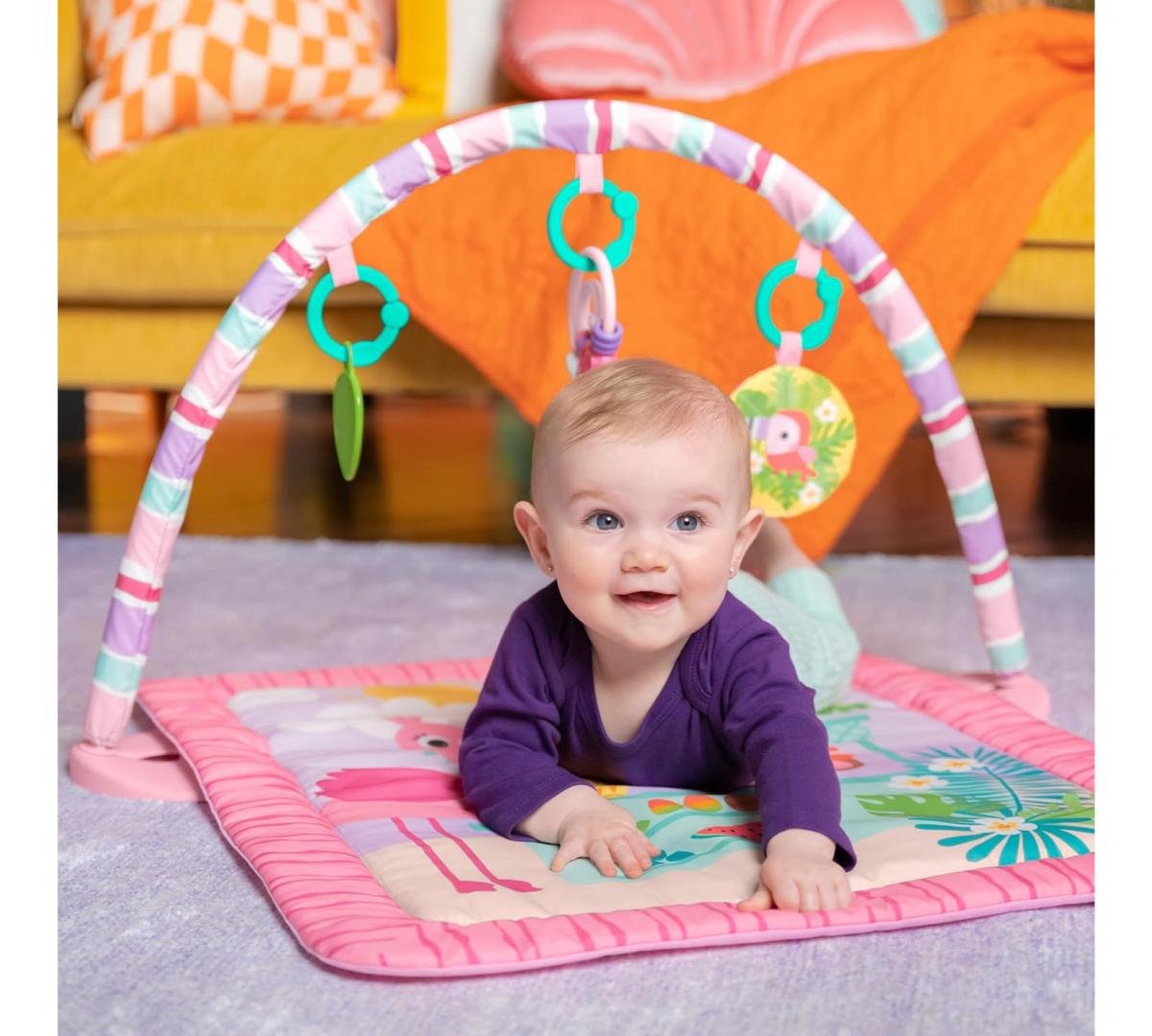 Gimnasio De Actividades Bright Starts Tiki Toy Bar Rosa