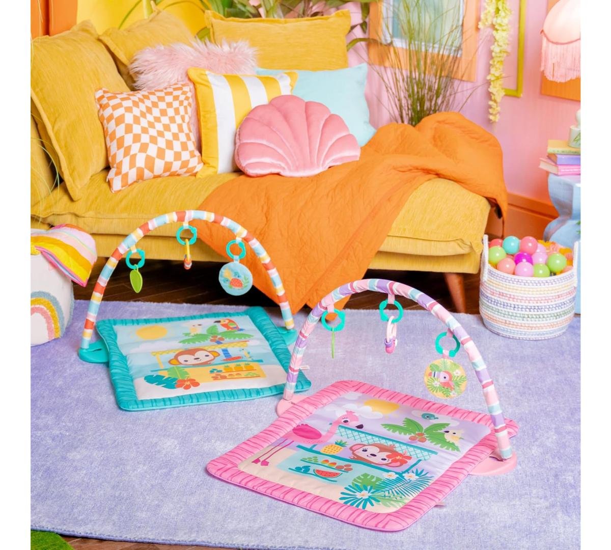 Gimnasio De Actividades Bright Starts Tiki Toy Bar Rosa - Imagen 5