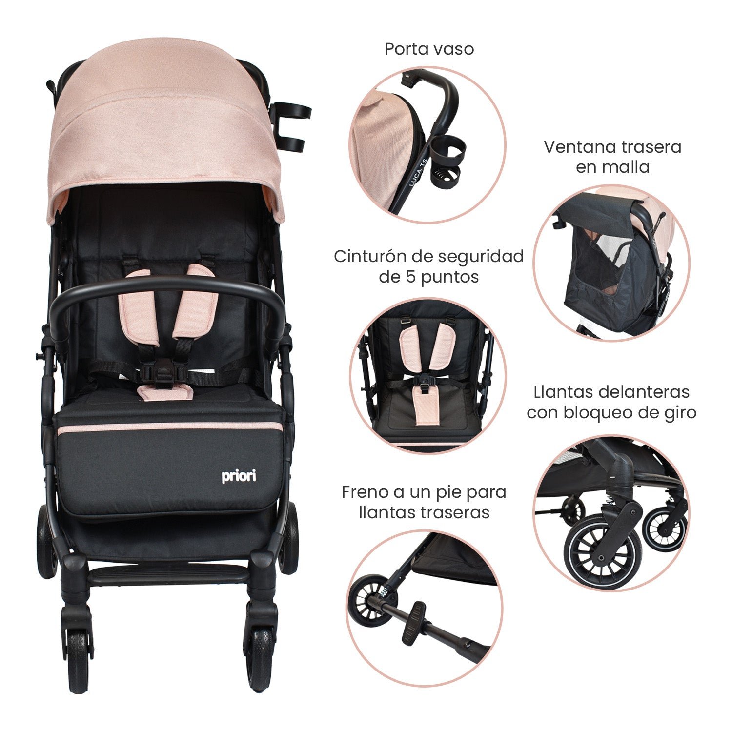Carrito con baby seat Luca - Imagen 5