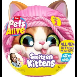 Surtido de peluches suaves interactivos Zuru de la serie Smitten Kittens Surprise de Pets Alive