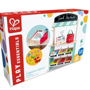 Hape Puesto de Mercado para niños con caja registradora interactiva