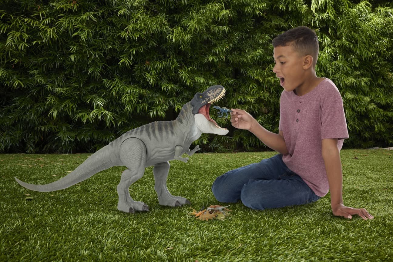 Jurassic World: El Renacer Tiranosaurio Rex Supercolosal Figura De Acción De Dinosaurio De La Película - Imagen 3