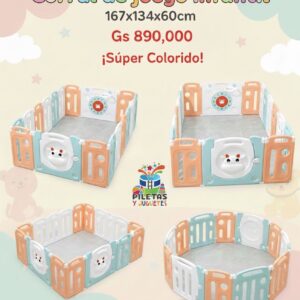Corral de plástico para bebés
