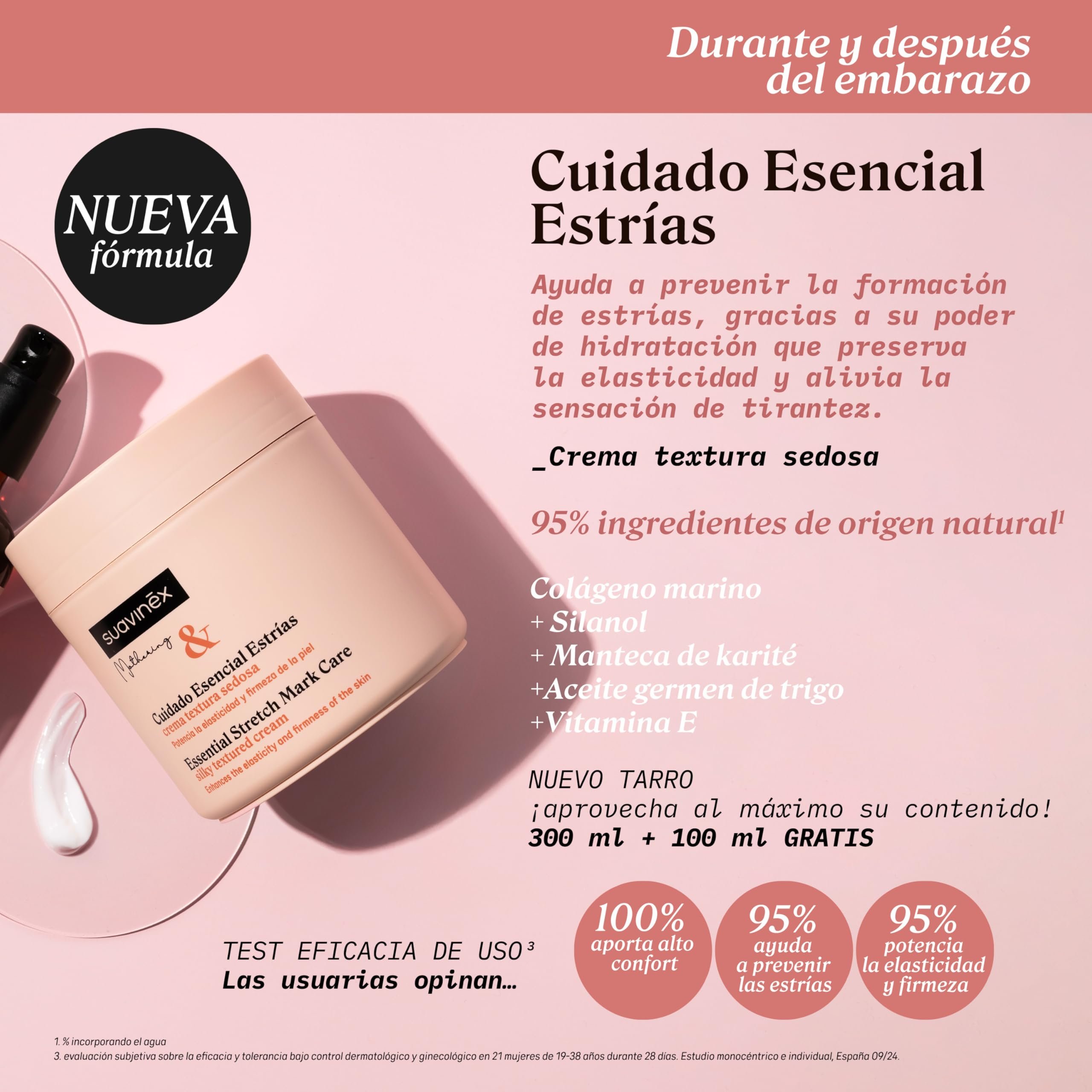Mothering Cuidado Esencial Estrias Crema 400 Ml - Imagen 3