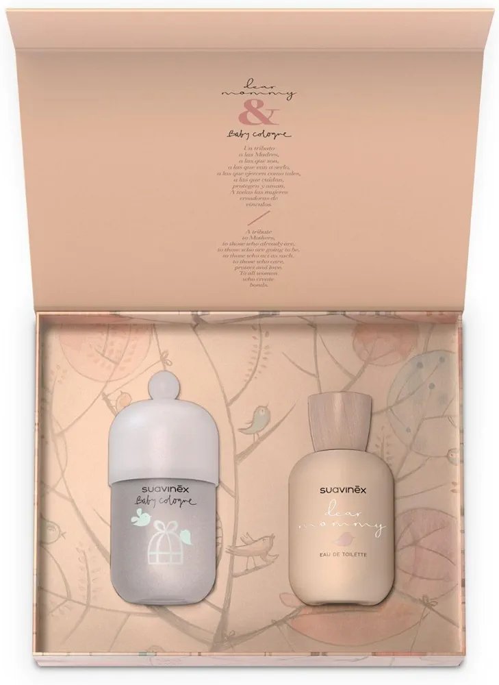 Set de regalo de suavinex Colonia clásica para bebés de SUAVINEX de 100 ml + Eau de Cologne Dear Mommy de SUAVINEX de 100 ml.