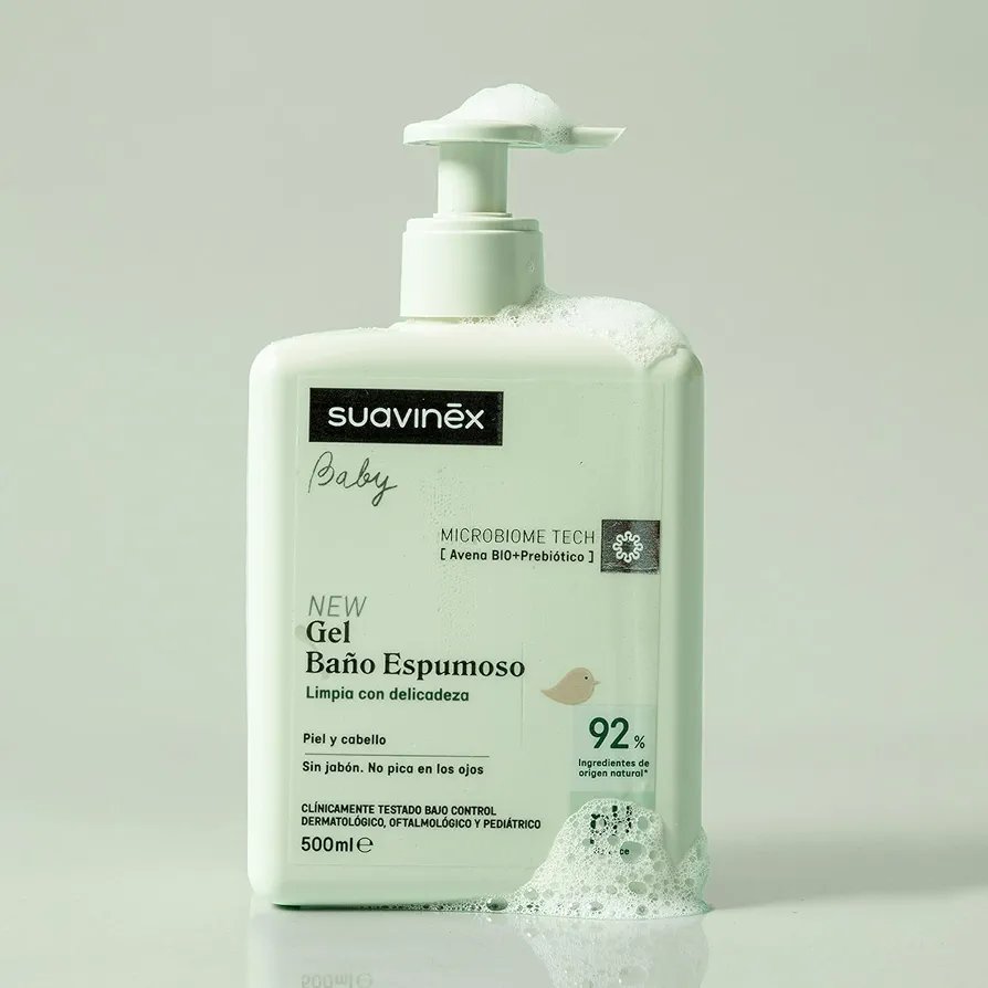 Gel champú espumoso Suavinex 500 ml - Imagen 2