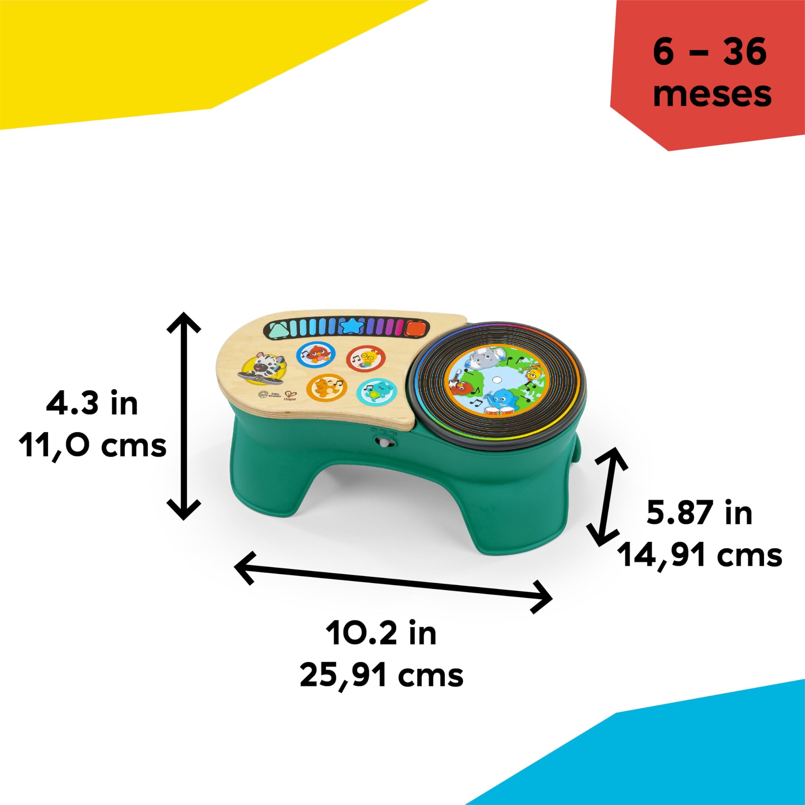Baby Einstein + Tocadiscos de juguete musical Hape DJ Discovery - Imagen 3