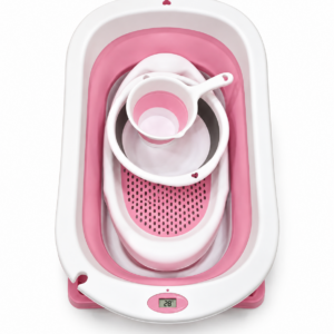 Bañera Plegable para bebé con Termómetro y accesorios